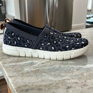 Ryka Hera Slip-On Sneaker leopard print gray,white,black size 9.5M